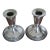 Pair of National Sterling Weighted Candlestick Holder For Sale
