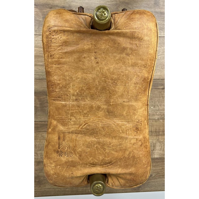 Vintage Ottoman in Oak For Sale - Image 16 of 17