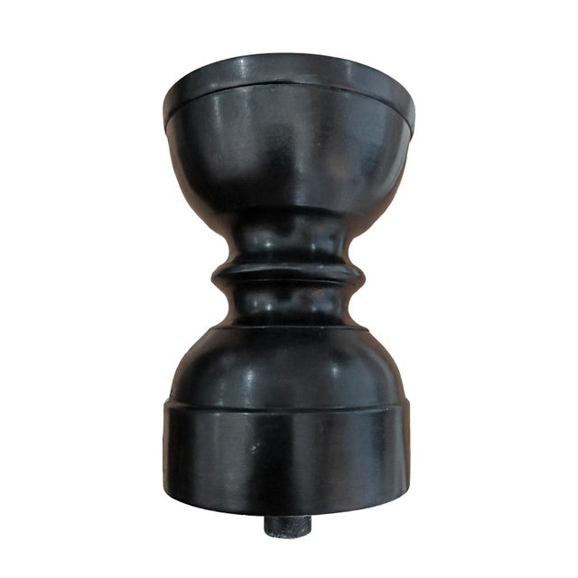 Metal Tall Bronze Candlestick With Removable Top, 32 Inches For Sale - Image 7 of 18