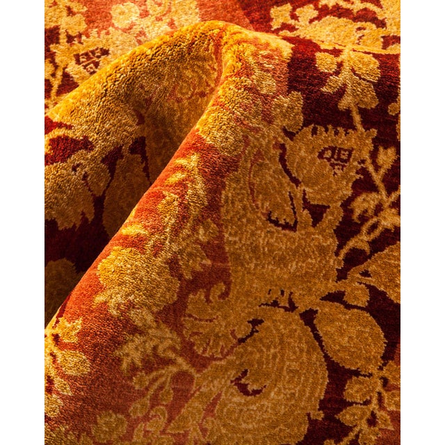 Textile Mogul Collection Hand-Knotted Area Rug - Orange Collection 9' 2" X 11' 9" For Sale - Image 7 of 10