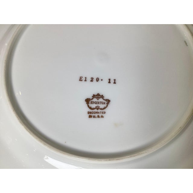 Green Mid 20th Century Apple Green and Gilt Service Plates - Set of 11 For Sale - Image 8 of 8