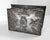 19th or 20th Century Silver Metal Jewelry Box With Dog and Arms Appliques For Sale - Image 4 of 14