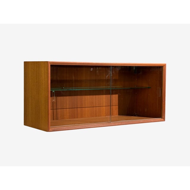 Wood Scandinavian Mid-Century Modern, Wall Mounted Bookshelf, Teak, Norway, 1967 For Sale - Image 7 of 9