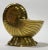 Vintage nautilus brass seashell planter atop rock style base. Use as a planter, pot, or as stand alone decor piece. Patina...