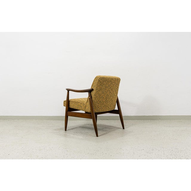 Mid-Century Modern GFM87 Chair in Kvadrat Boucle by Juliusz Kędziorek, Poland, 1960s For Sale - Image 10 of 15
