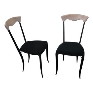 Vintage Dining Chairs by Fasem, 1980s, Set of 2 For Sale