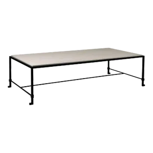Chic Large 'Diagramme' Limestone Coffee Table by Design Frères