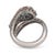 Vintage Diamond Emerald Platinum Snake Ring, Size 7 For Sale In Los Angeles - Image 6 of 6