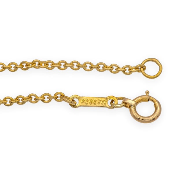 Tiffany and Co. Tiffany & Co Elsa Peretti Rare Vintage Amber Pendant Necklace 18k Ylw Gold 24" For Sale - Image 4 of 8