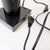 Table Lamp in Black Marble and Natural Raffia Lampshade For Sale - Image 6 of 12
