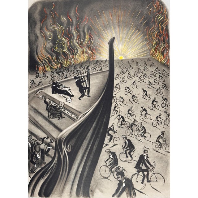 ARTIST: Salvador Dali TITLE: Symphony Bicyclette MEDIUM: Lithograph SIGNED: Hand Signed by Salvador Dali EDITION NUMBER:...