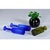 Trio of Otto Brauer for Holmegaard Green and Blue Danish Glass Gulvvases For Sale - Image 6 of 12