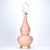 Traditional Casa Cosima Double Gourd Table Lamp, Pink Craquelure/Red Shade For Sale - Image 3 of 7