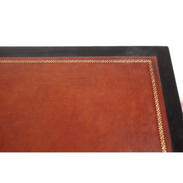 Black Black Lacquered Cabinets with Braces, 1950s, Set of 2 For Sale - Image 8 of 11