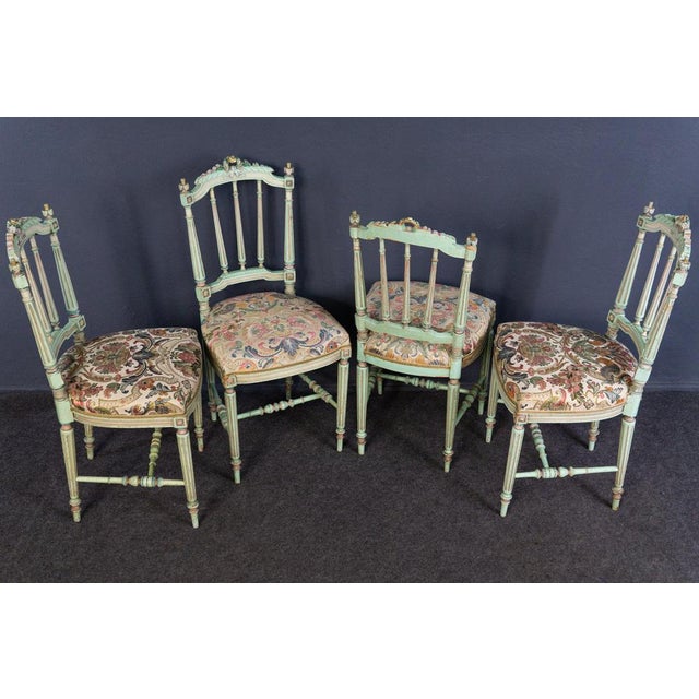Vintage Side Chairs, Set of 4 For Sale - Image 3 of 18