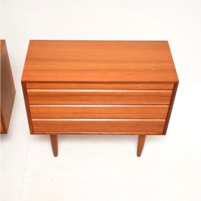 Brown Vintage Danish Teak Chest of Drawers attributed to Poul Cadovius, 1960, Set of 2 For Sale - Image 8 of 12