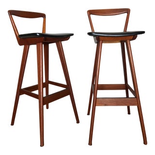 Rosengren Hansen Teak Barstools - a Pair For Sale