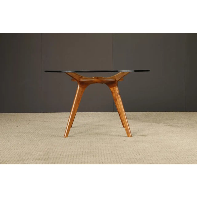 Adrian Pearsall for Craft Associates 'Compass' Dining Table in Walnut, 1960s For Sale - Image 10 of 18