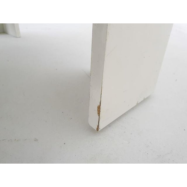 White Square Coffee Table by Marc Berthier, France, 1970s For Sale - Image 6 of 8