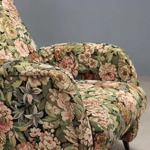 Vintage Reclining Armchair in and Fabric Metal, 1960s For Sale - Image 5 of 11
