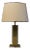Hollywood Regency Style Acrylic Glass and Brass Table Lamp For Sale