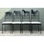 This spirited set of four dining chairs transforms a simple ladder-back silhouette into a playful celebration of pastoral...