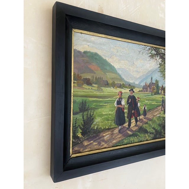 Vintage Oil on Board Signed by Artist For Sale - Image 9 of 14