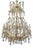 Large Chandelier in Gilded Bronze and Palwa Crystal, 1980s For Sale