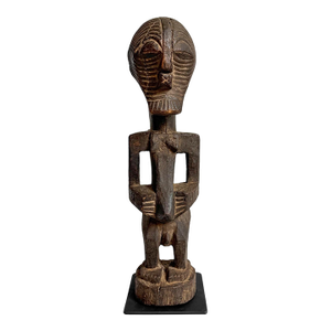 Antique Female Kifwebe Songye African Figure Sculpture
