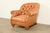 Victorian Baker Furniture Stately Homes Collection Late Victorian Tufted Leather Club Chair For Sale - Image 3 of 15