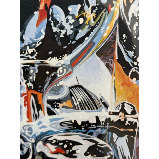 Circa 1988 Signed Tom Hale Classic Car Series Print, Framed For Sale - Image 9 of 12
