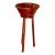 Vintage Rosewood Bowl on Stand, 2 Piece Set For Sale