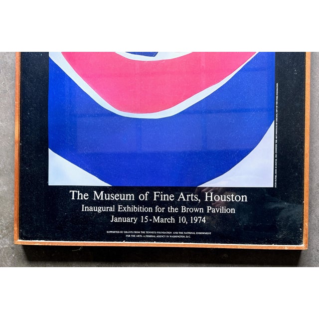 Black 1970s Original Poster Jules Olitski "Born in Snowsk" From Abstraction Modernist Art Exhibition For Sale - Image 8 of 11