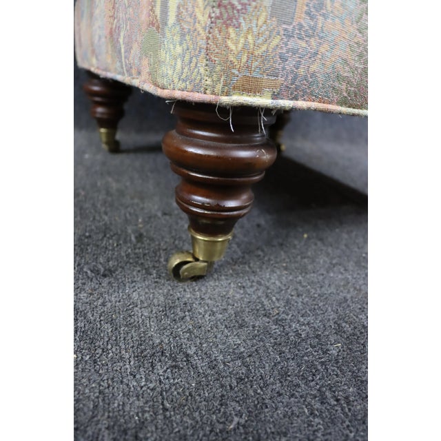 Textile Lare 20th Century Upholstered Ottoman with Tree Pattern For Sale - Image 7 of 8