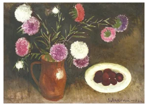 Laimdots Murnieks, Asters, 1970, Oil on Canvas