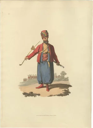 Spahi in Military Costume, 1818, Paper