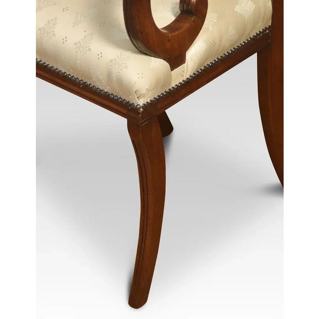 Set of Regency Mahogany Carver Armchairs For Sale - Image 4 of 7