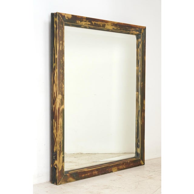 Olde Good Things special design wall mirror with beveled glass. This mirror is made from reclaimed copper window bevels...