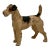 Very Rare Oversize 1930s Hubley #387 Standing Full Figure Fox Terrier Cast Iron Dog Doorstop - 10 Inches Tall X 12 Inches Long For Sale