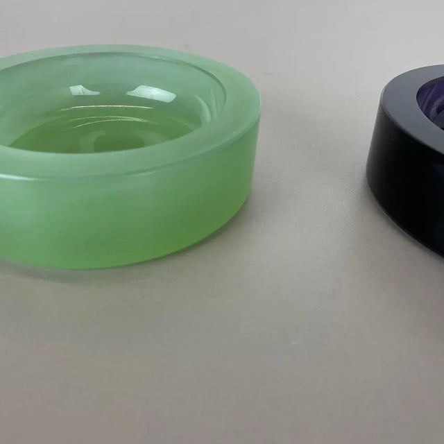 Murano Opaline Glass Shell Bowls from Cenedese, 1960s, Set of 2 For Sale - Image 14 of 18