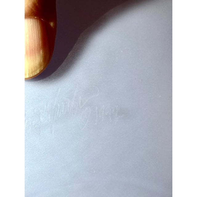 1990s Purple/Yellow "Orb" by the Late Artist Drew Smith For Sale - Image 5 of 6