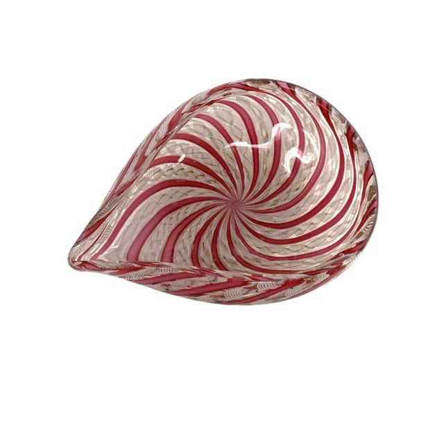 Price reduced $200. Now only $399! Very unusually shaped example of vintage Murano Glass. Beautiful color and detail with...
