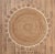 White Round Jute Scallop Rug - 9' X 9' For Sale - Image 4 of 9