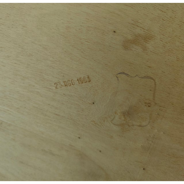 Italian Sideboard with Mirror in Maple Wood, Blue Glass and Brass, 1960s For Sale - Image 10 of 13