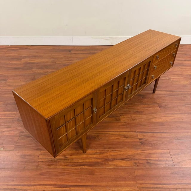 A. Younger Ltd. Lattice Doors Teak Sideboard For Sale - Image 10 of 13