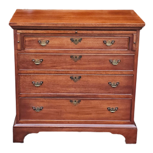 Mid Century Craftique Mahogany Secretery Chest of Drawers With Locks and Keys