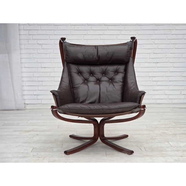 Norwegian Falcon Lounge Chair by Sigurd Ressel for Vatne Møbler, 1970s For Sale - Image 9 of 18