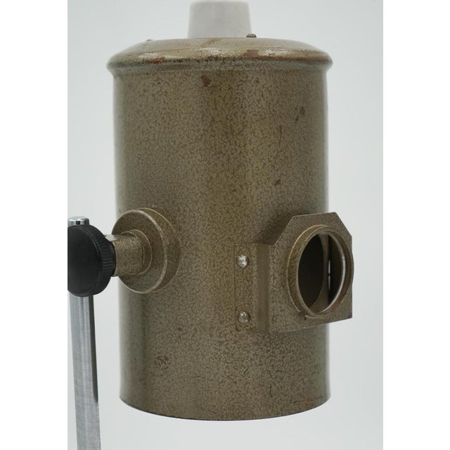 We are delighted to offer for sale this 1940s English Salvaged Laboratory School Lamp Is A Remarkable Piece. This lamp...