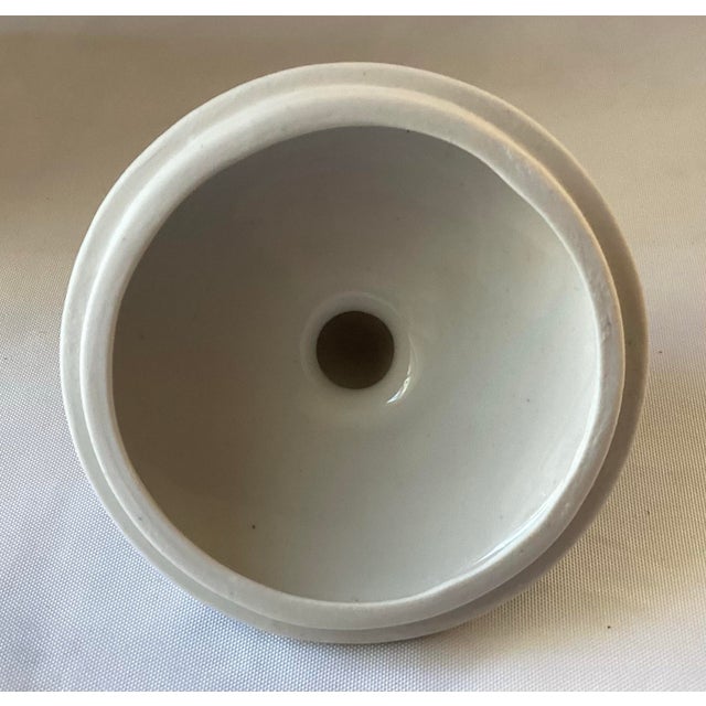 Vintage Gzhel Porcelain Donut Teapot – Blue & White – 14½” Tall For Sale - Image 9 of 11