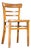 Honey Two-Step Ladder-Backed Dining Chair, 1960s For Sale